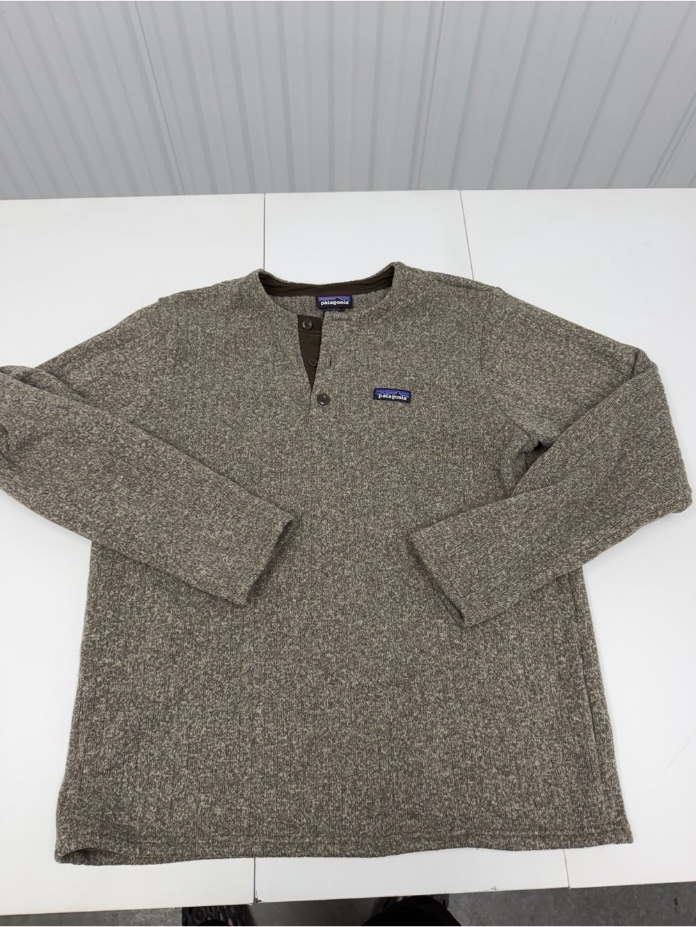 Patagonia Brown Heather Long-Sleeve Henley